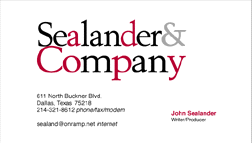 Sealander & Company business card